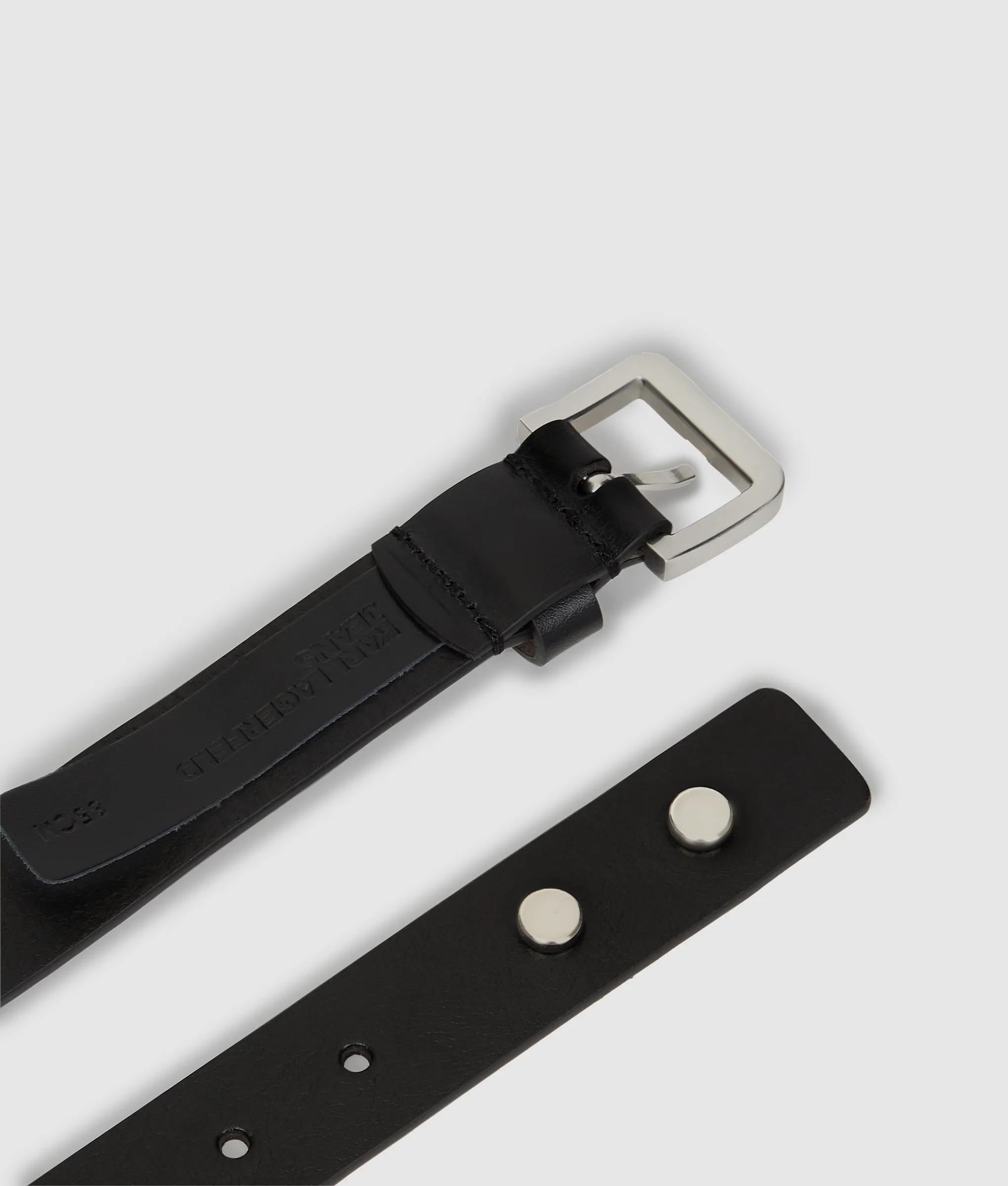 Leren riem met studs