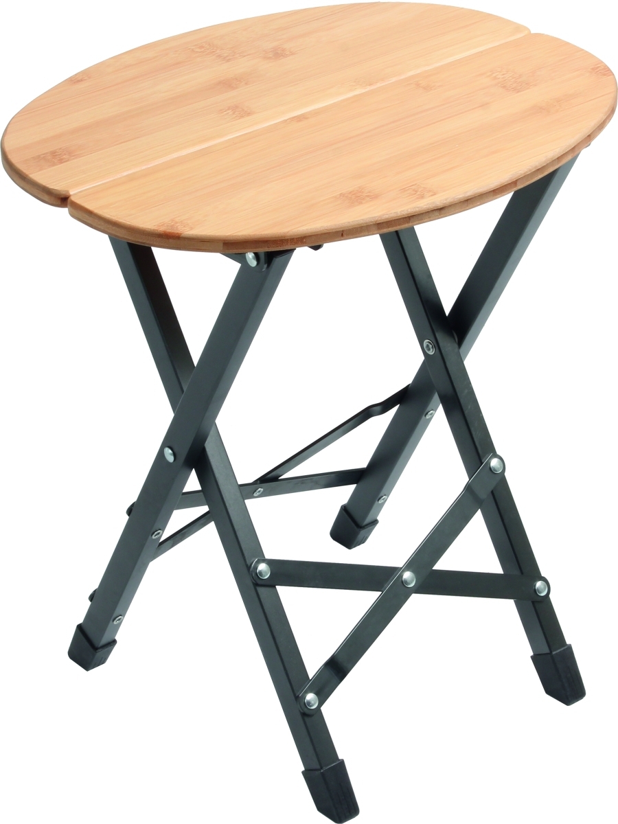 Klapphocker mit Bambus-Sitzfläche Oval