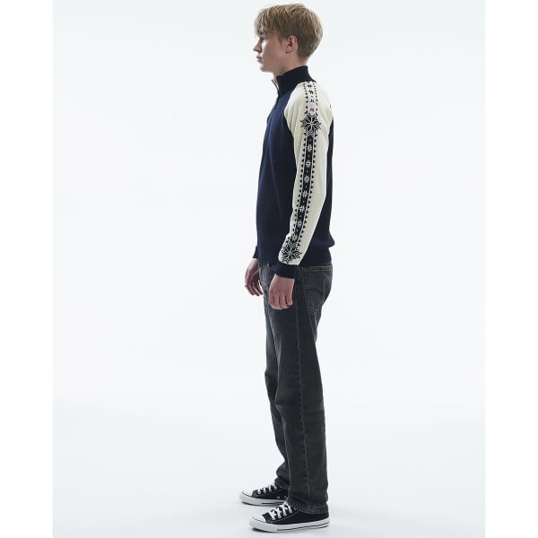 Pull DALE OF NORWAY GEILO M SWEATER BLACK OFF WHITE