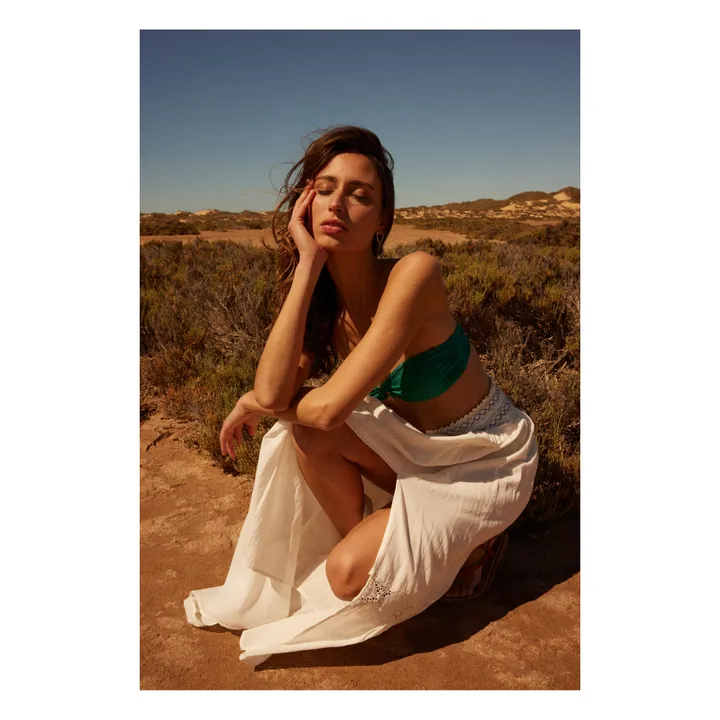 Alma Deia Maillot de bain bustier | Vert émeraude