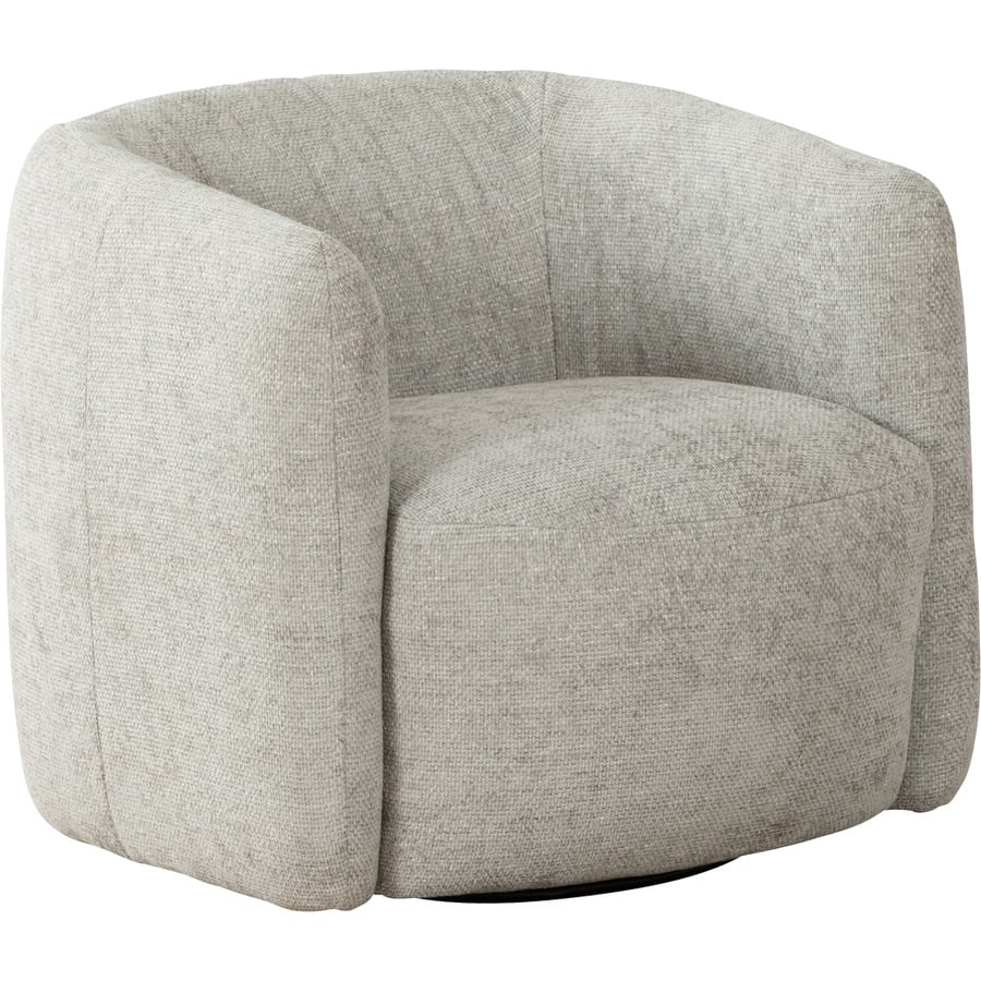 Sessel Alken, Cordstoff beige, drehbar