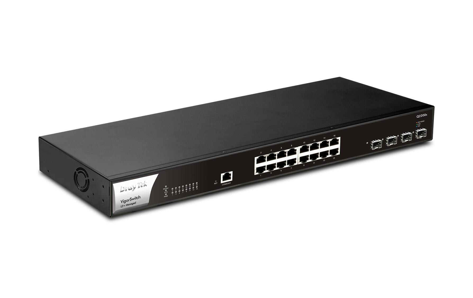 Switch VigorSwitch Q2200x 20 Port<br>2.5 Gigabit L2+ Managed Switch