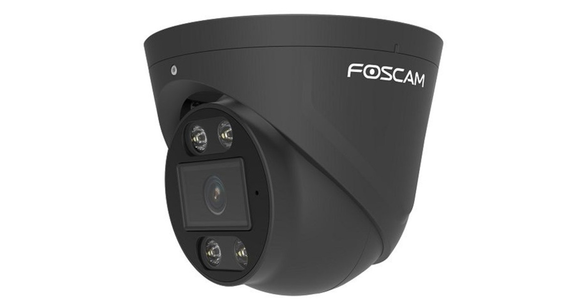 FoscamT5EP, 3K QHD PoE IP turret camera  (Zwart)