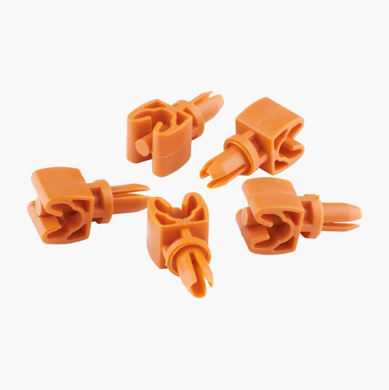 Monteringsklips, 1 bremserør, 5-pk.