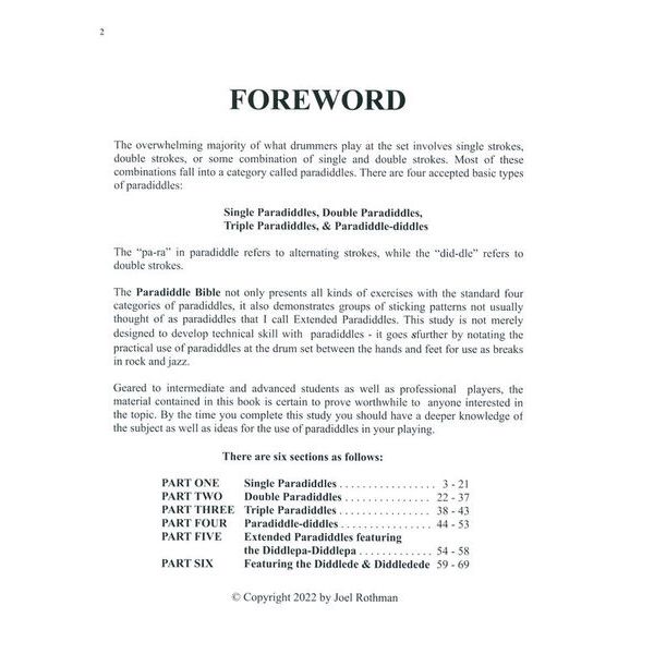 Joel Rothman Publications The Paradiddle Bible