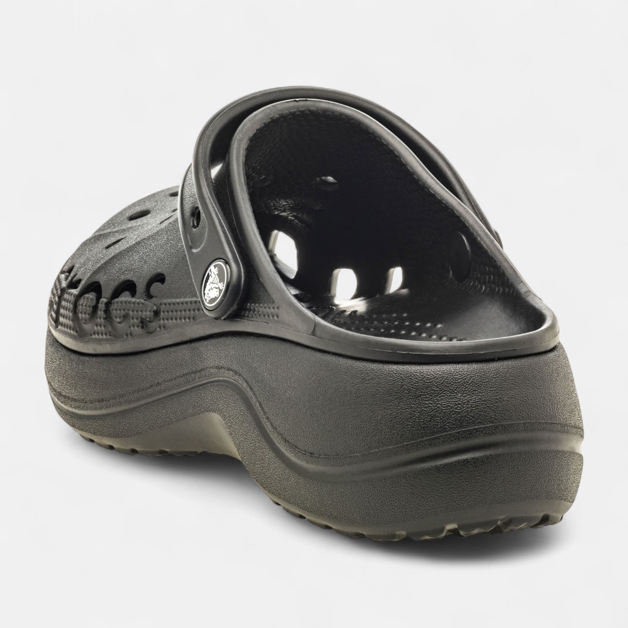 Claquettes de plage à talon compensé Femme noir