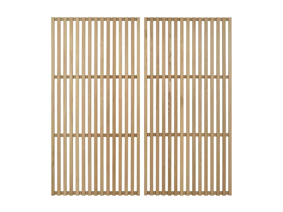 Tête de lit 170 cm bois massif bois naturel KENA