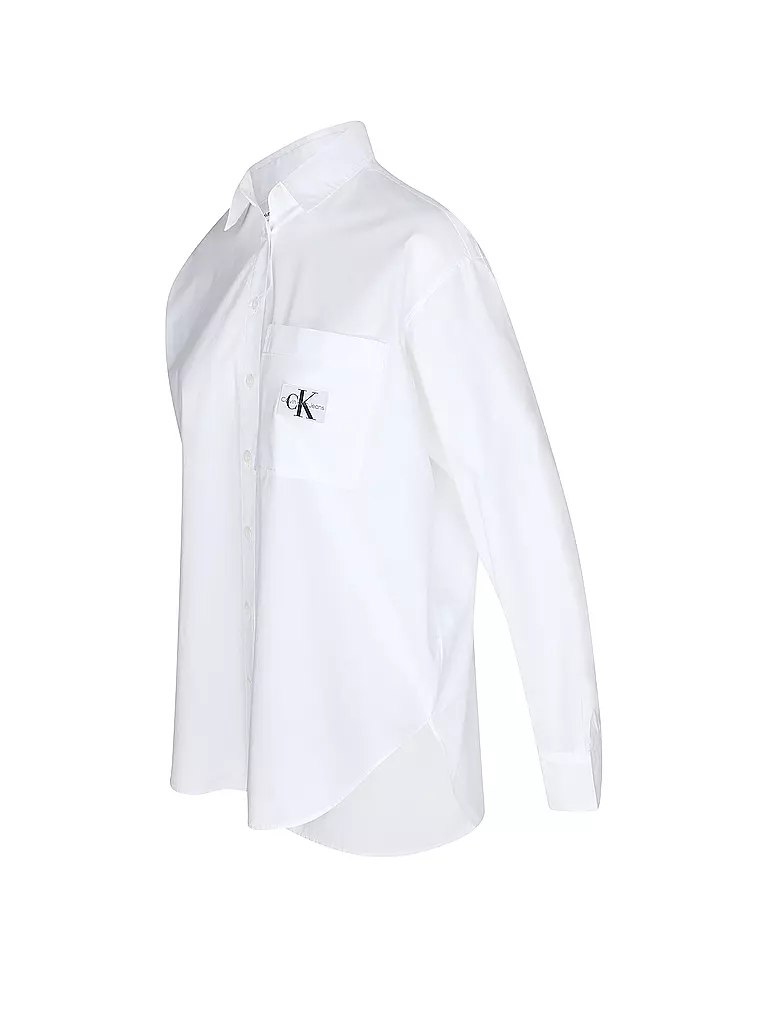 CALVIN KLEIN JEANS Hemdbluse weiss