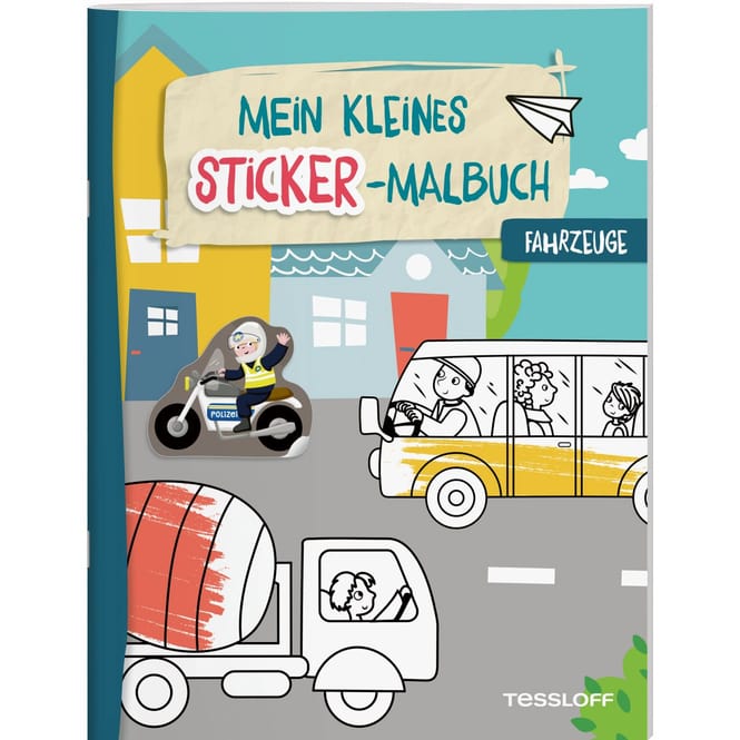 Mein kleines Sticker-Malbuch - Fahrzeuge