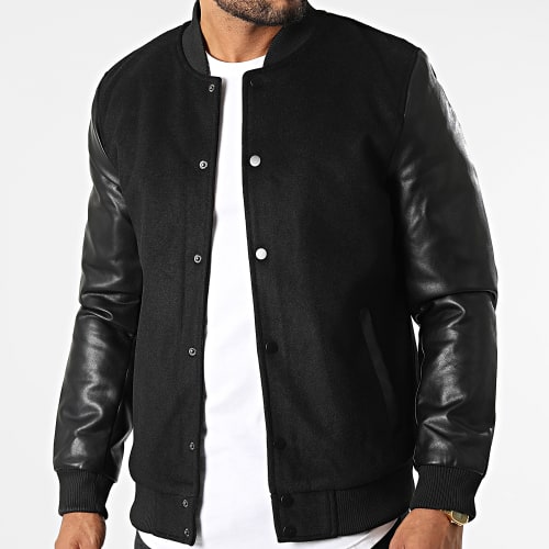 Veste Teddy Noir