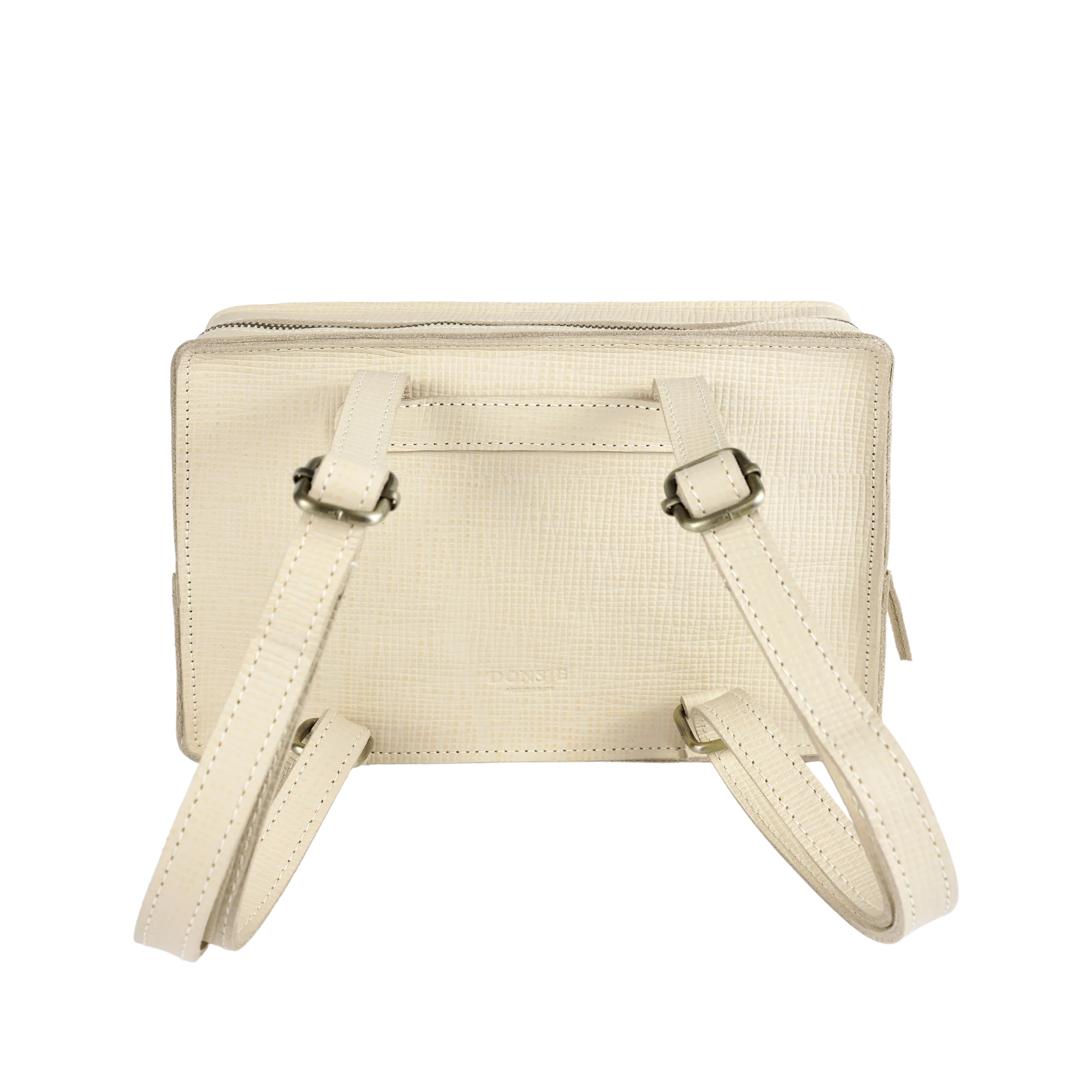 Logio Backpack | Envelope | Cream Scored Leather