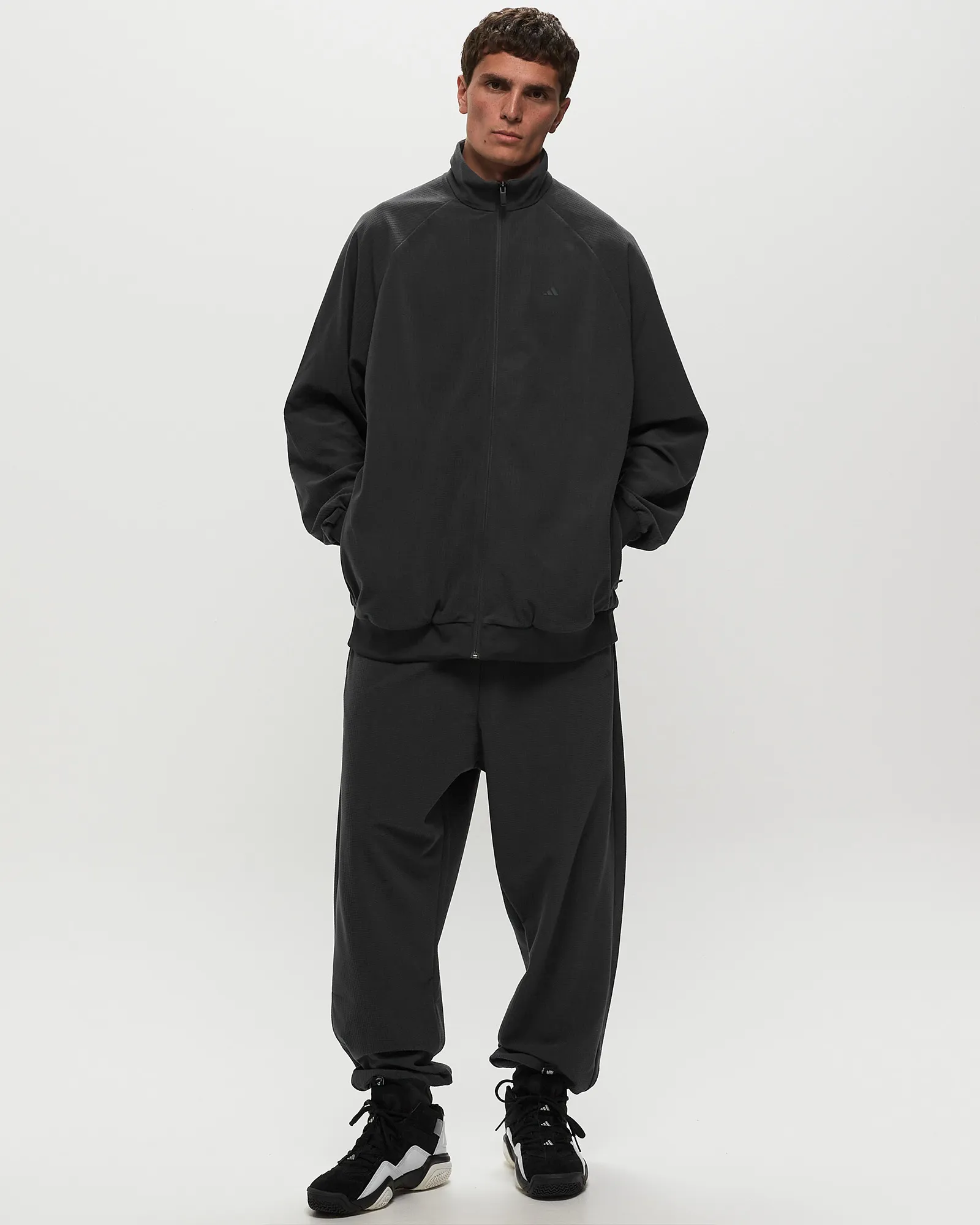 Adidas BASKETBALL BRUSHED TRACK JACKET