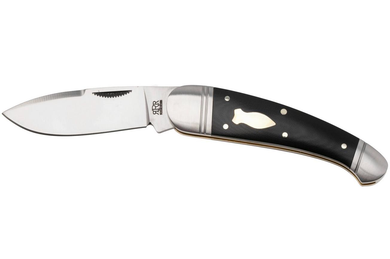 Rough Ryder Reserve Panthera RRR020, D2, Black Micarta, slipjoint zakmes
