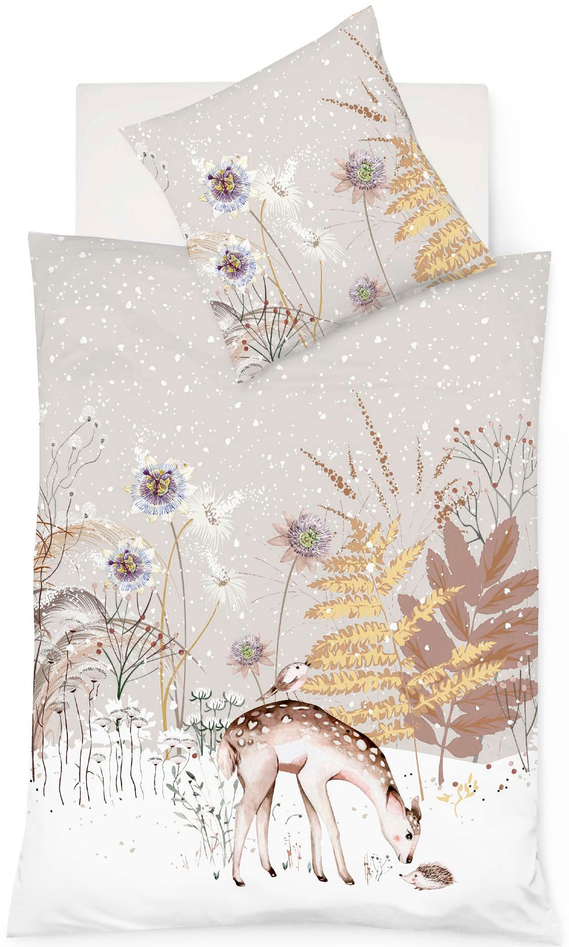 fleuresse Bettwäsche »Aspen 4372« 2 Stk. tlg. Feinbiber, Baumwolle, in Gr. 135x200, 155x220, 200x200cm
