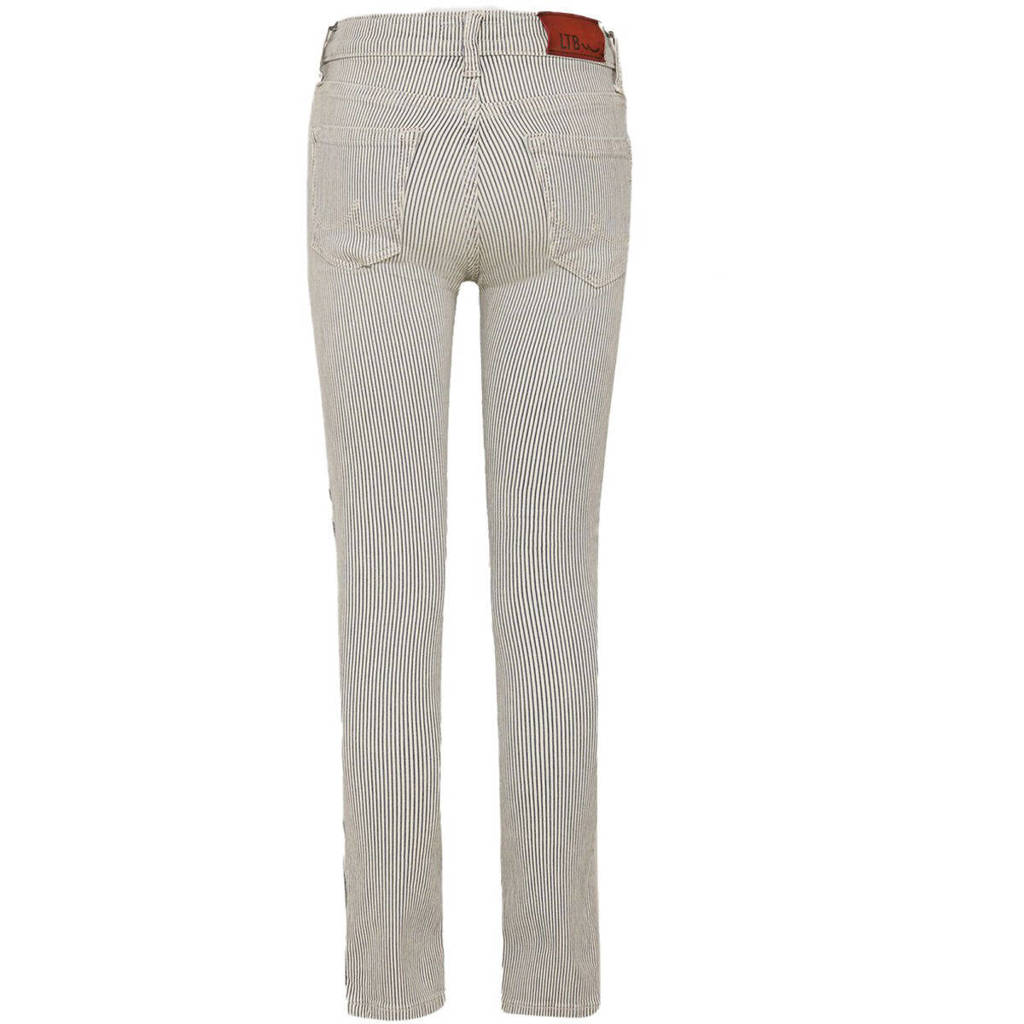 LTB gestreepte skinny jeans AMY bleach line wash