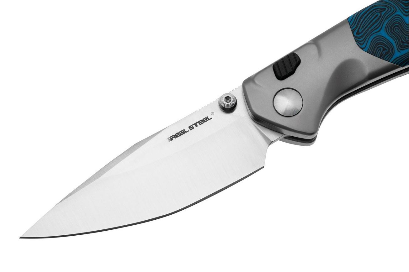 Real Steel Hoeft 7901DB Satin S35VN, Blue G-Mascus zakmes, Austin Fox design