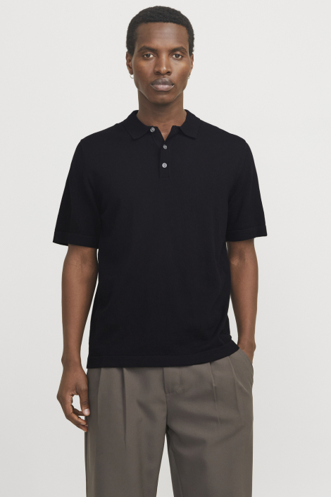 Jack & Jones zwarte heren polo