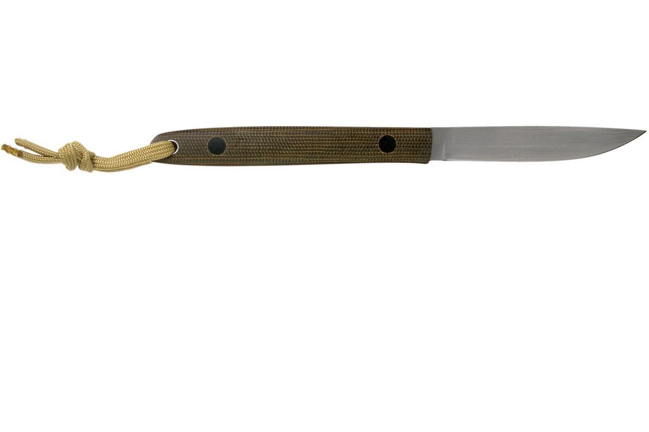 Ohta OFB SS 75 Green Canvas Micarta vaststaand mes