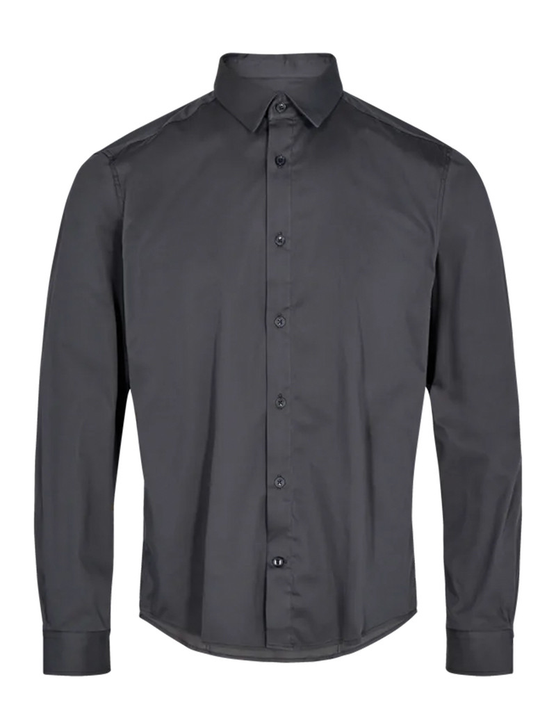MOS MOSH CHEMISE HOMME MANNY STRETCH ANTHRACITE