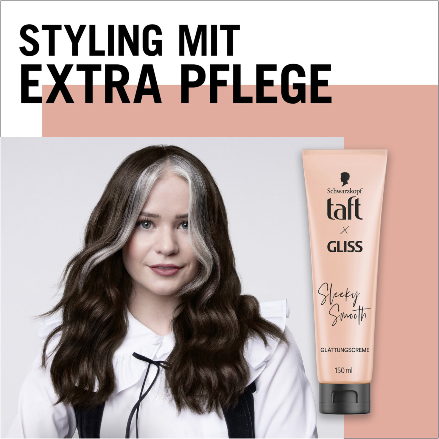 Schwarzkopf Taft Straightening Cream Taft x Gliss Sleeky Smooth