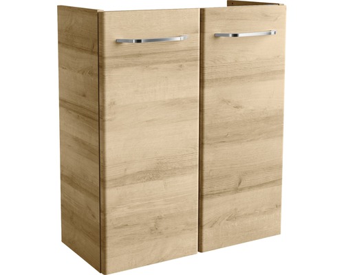 Wastafelmeubel FACKELMANN Milano BxHxD 52 x 61 cm x 27,5 cm Frontkleur eikenhoutdecor 84332