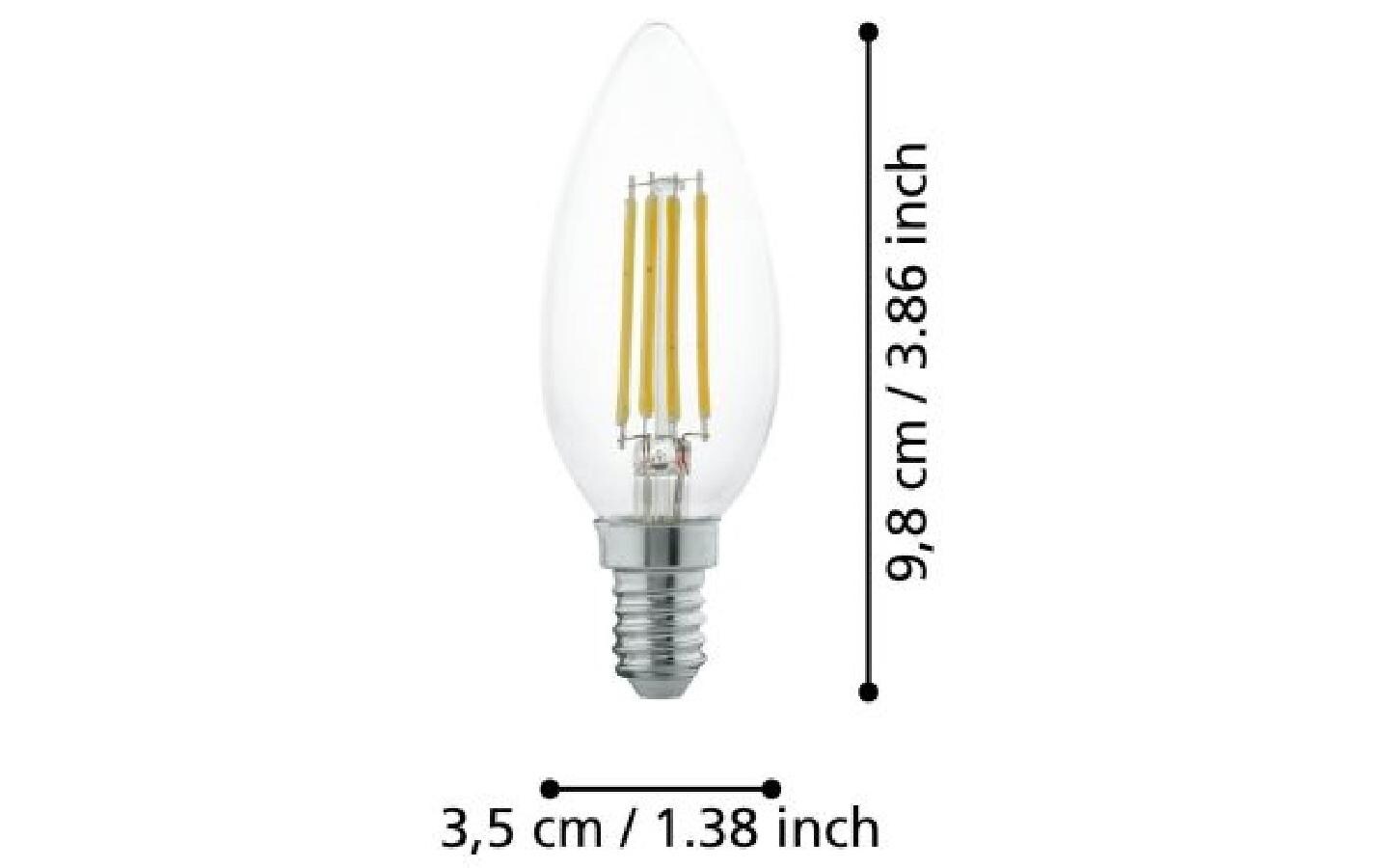 Lampe 4 W E14 WarmweissFilament LED-Glühbirne