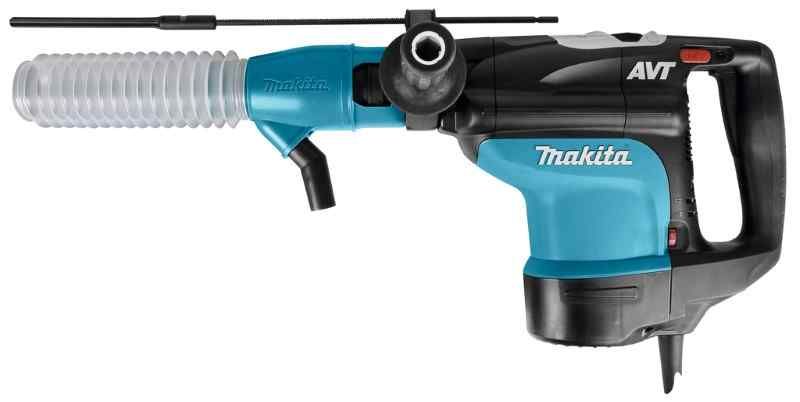 Makita HR4510CV 230 V Combihamer met stofafzuigset, in koffer