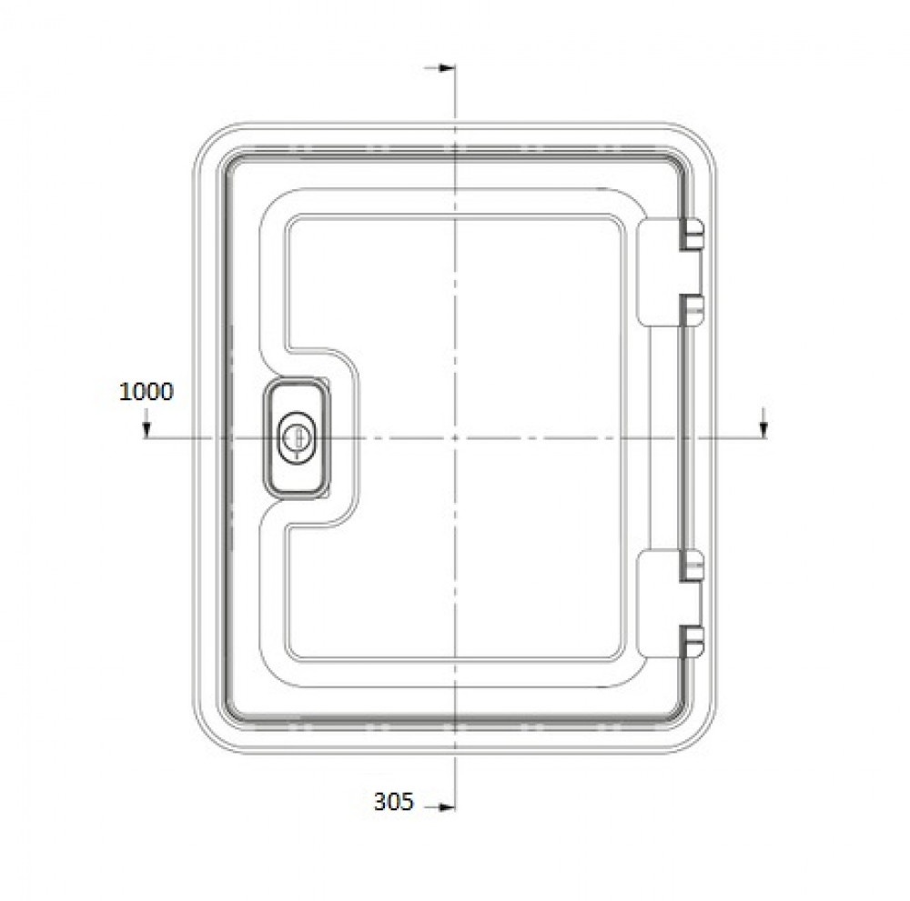 Dometic SK4 100 x 30,5 cm serviceluik