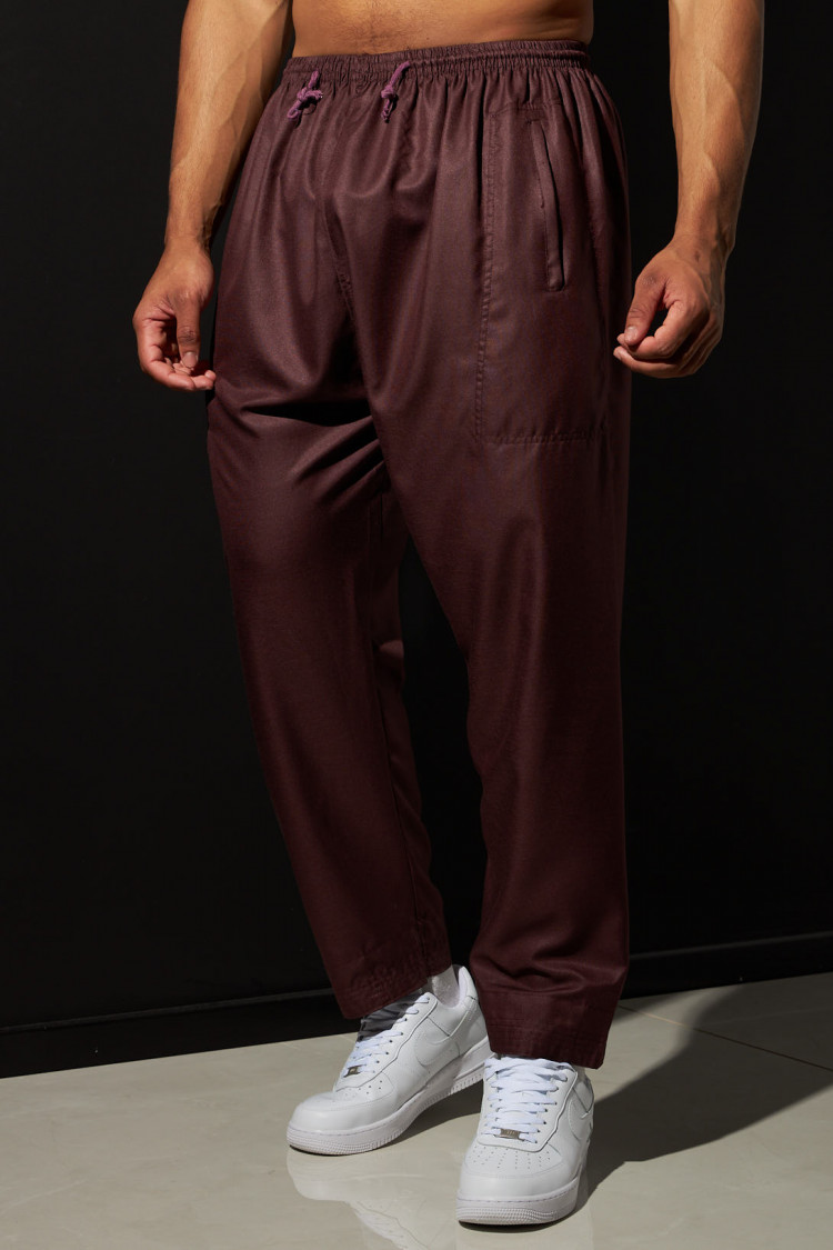 Ensemble 2 pièces qamis + pantalon marron