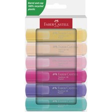 FABER-CASTELL Surligneur TEXTLINER 46 PASTEL, étui de 8