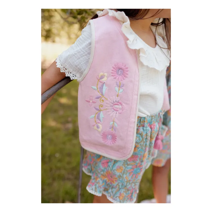 Louise Misha Gilet Sans Manches Réversible Atlana | Rose