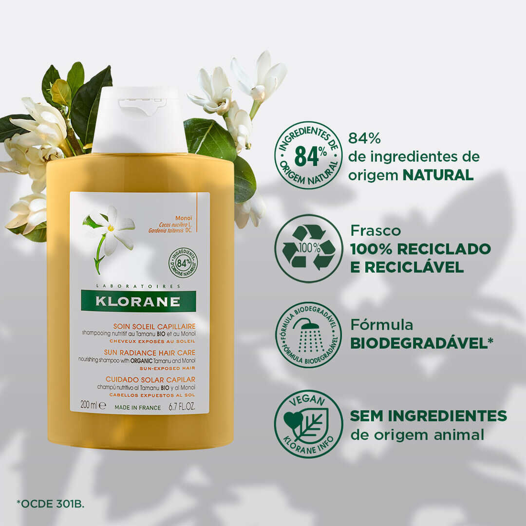 KLORANE  Champô Nutritivo Tamanu e Monoï - 200ml