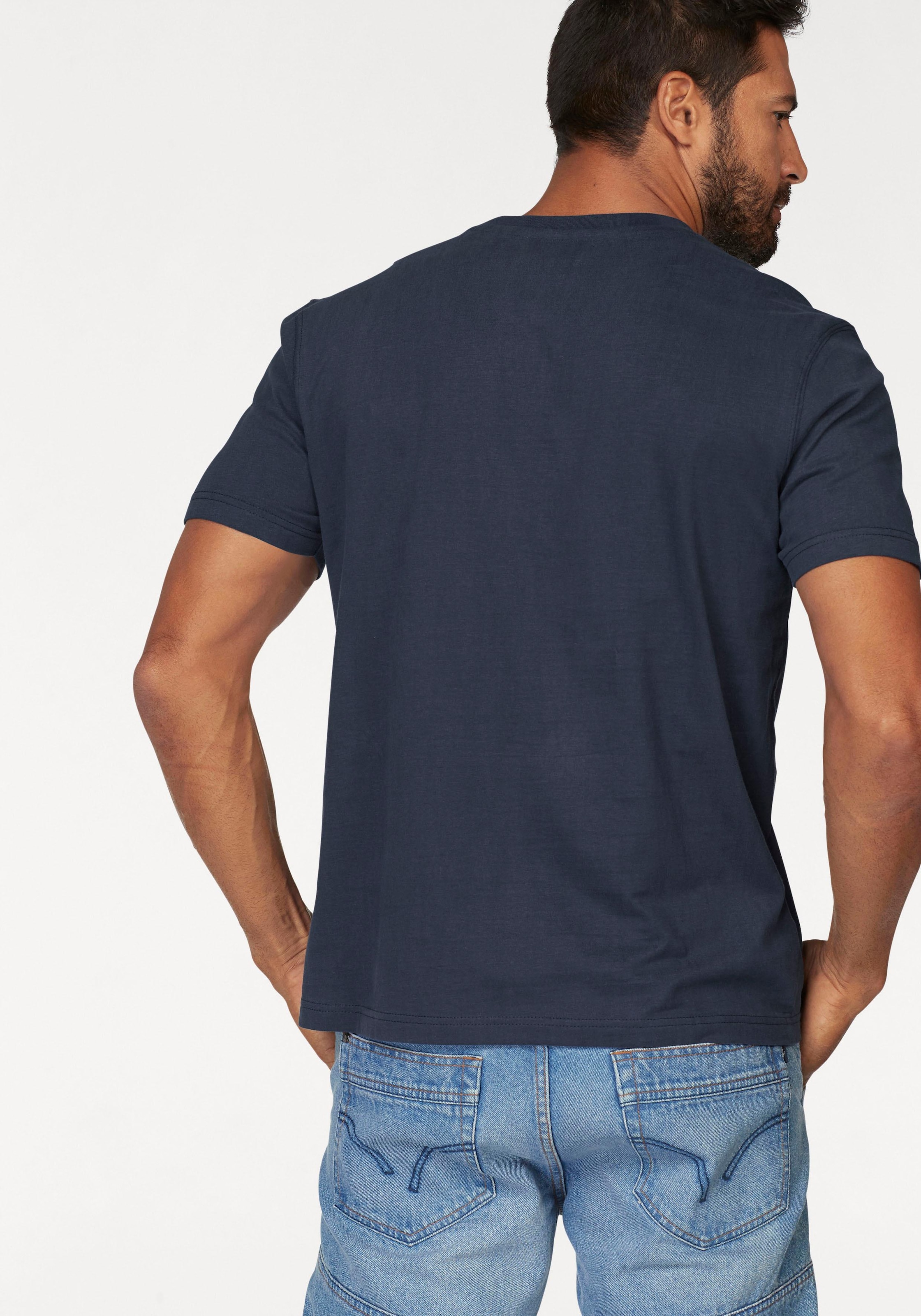 Man's World T-Shirt , Kurzarm,  mit Print,  Rundhalsausschnitt,  aus Baumwolle