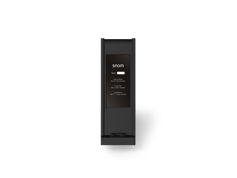 snom Tischtelefon HD300 SIP-Hoteltelefon Schwarz Hotel-/Gästezimmer-Telefon