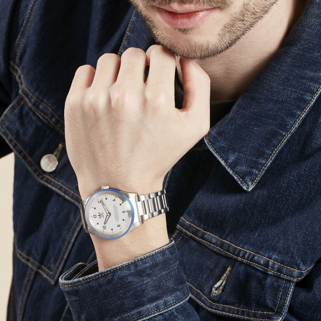 Montre Adidas Code Three Argenté