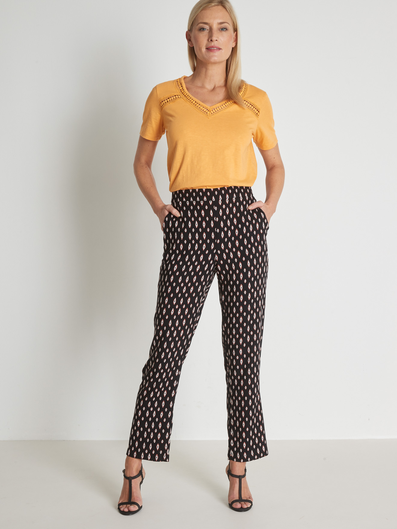 Pantalon fluide élastiqué dos