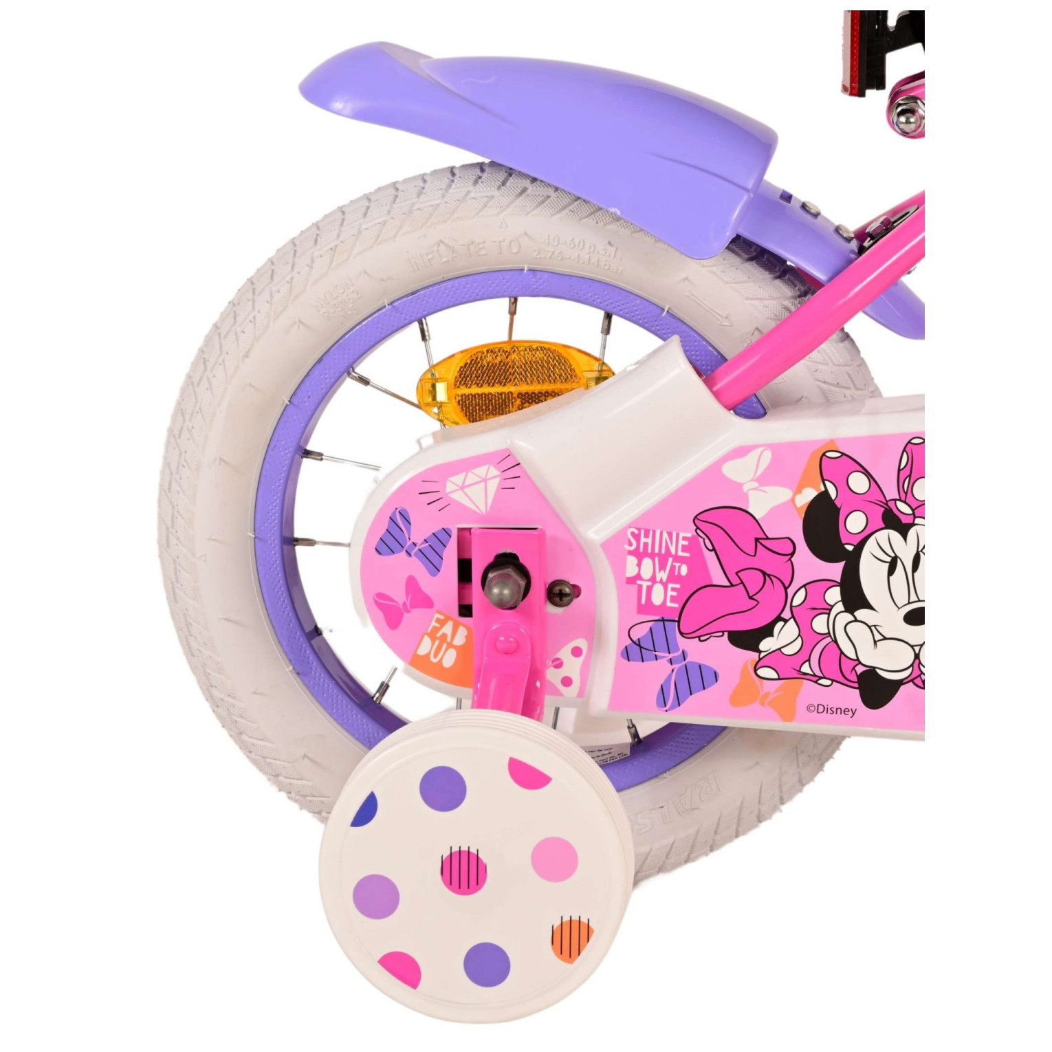 Minnie Cutest Ever! Fiets - 12 inch - Roze