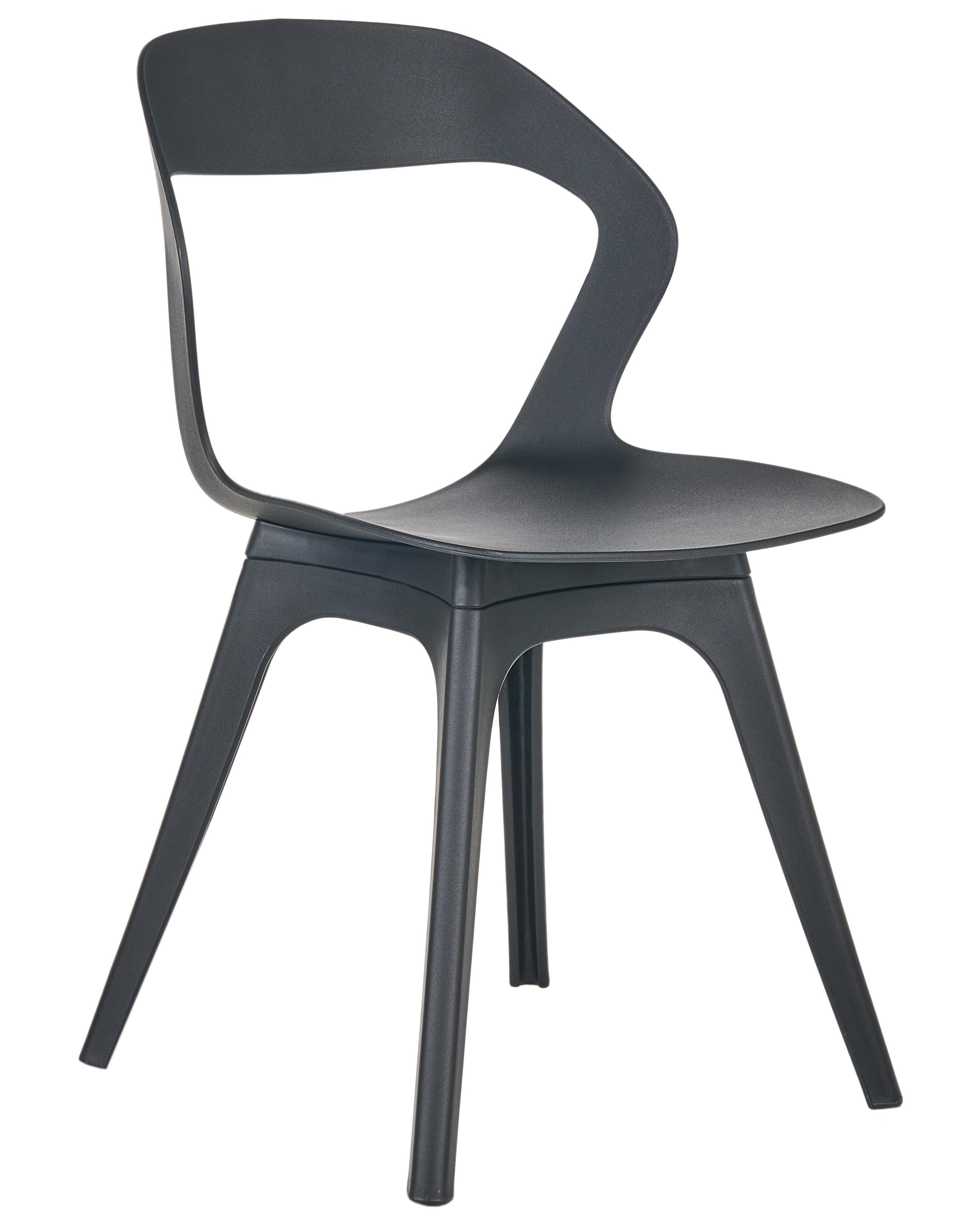 Set van 4 tuinstoelen LACHANIA Zwart