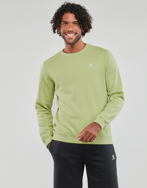 Converse - GO-TO EMBROIDERED STAR CHEVRON FLEECE CREW SWEATSHIRT - Vert