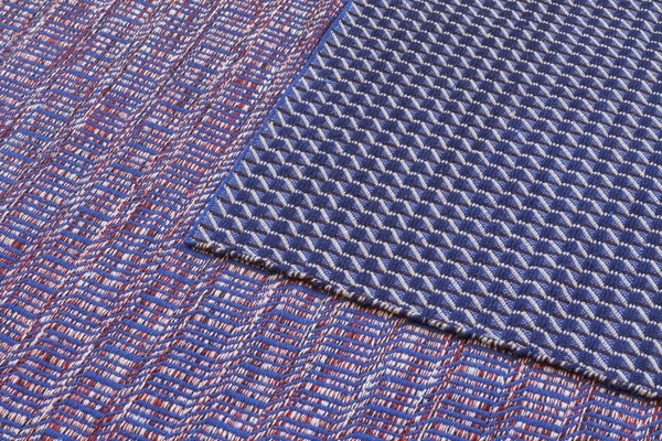 Vloerkleed Radio 170x240 rood/blauw
