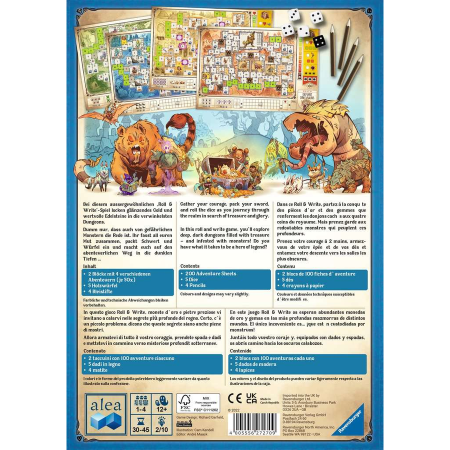 Ravensburger Dungeons, Dice and Danger bunt
