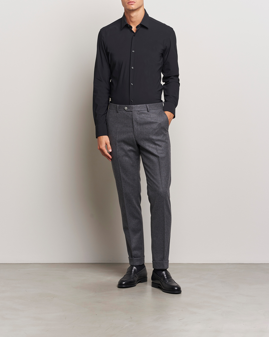 BOSS BLACK Hank 4-Way Stretch Shirt Black