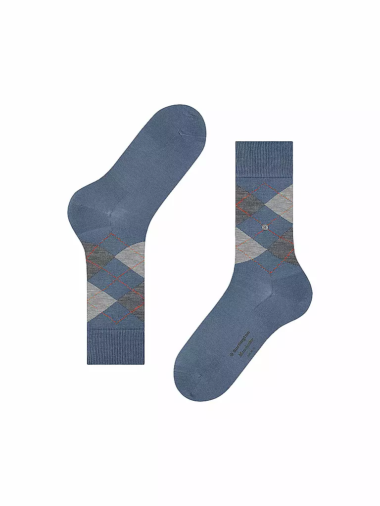 BURLINGTON Herren Socken 40-46 MANCHESTER rittersporn blau