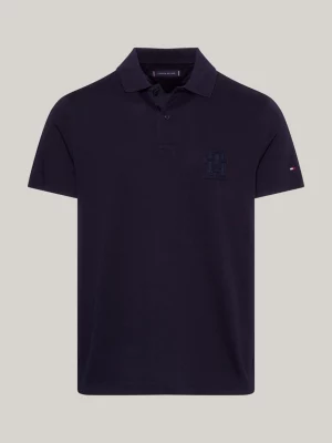 Polo de malha com monograma TH e corte regular