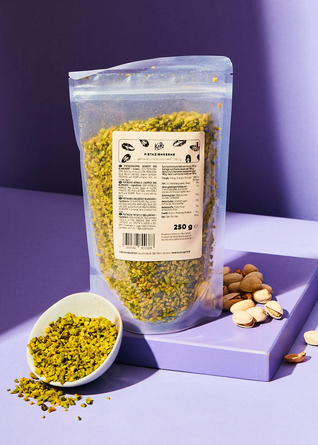 Gehackte blanchierte Pistazienkerne 250 g