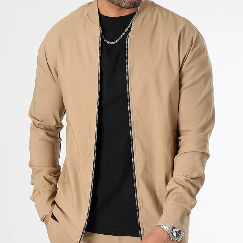 Lot Veste Zippée Et Pantalon Chino 1070521 Beige