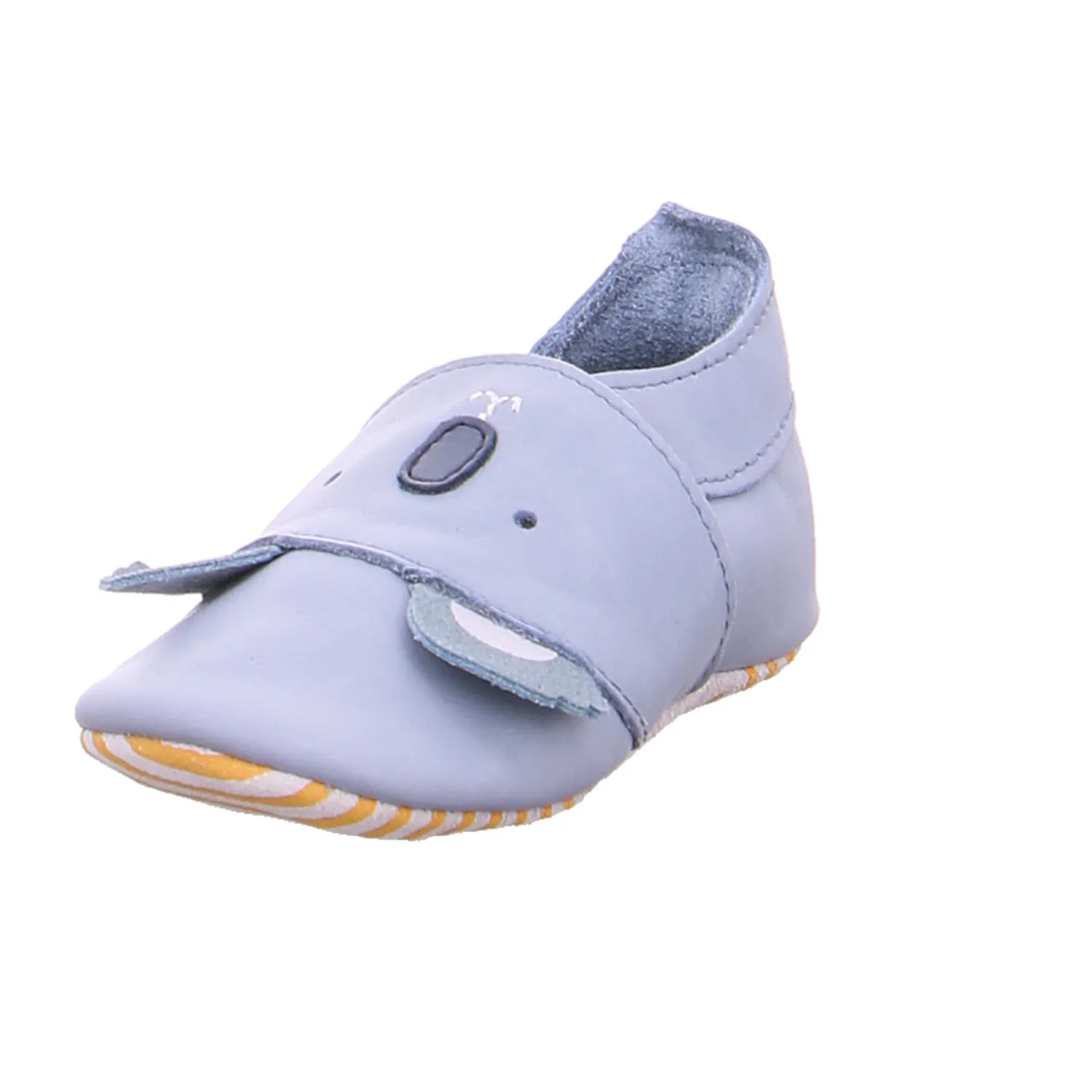 BOBUX Krabbelschuh Grau Leder