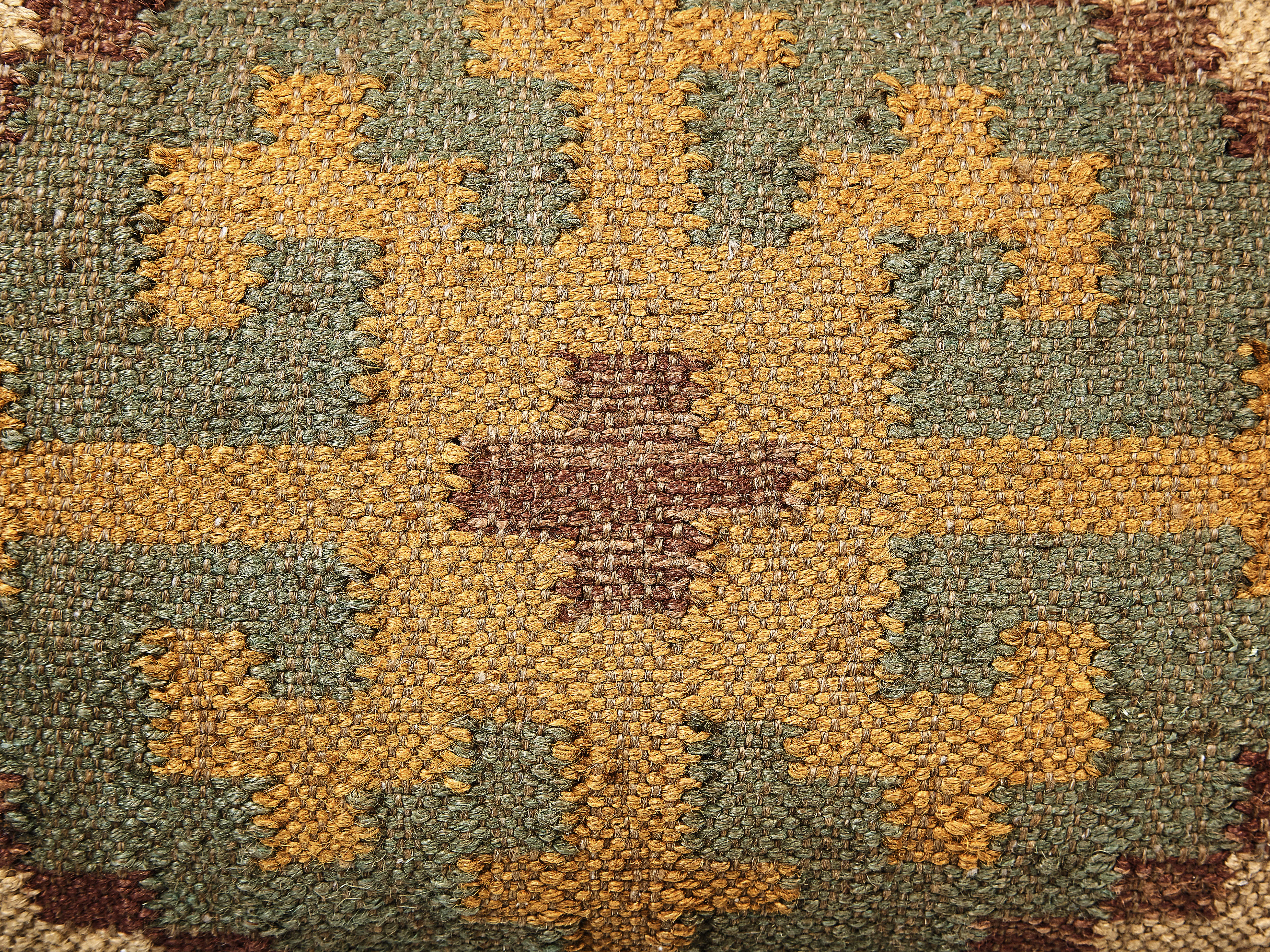 Poef SARON Jute Meerkleurig