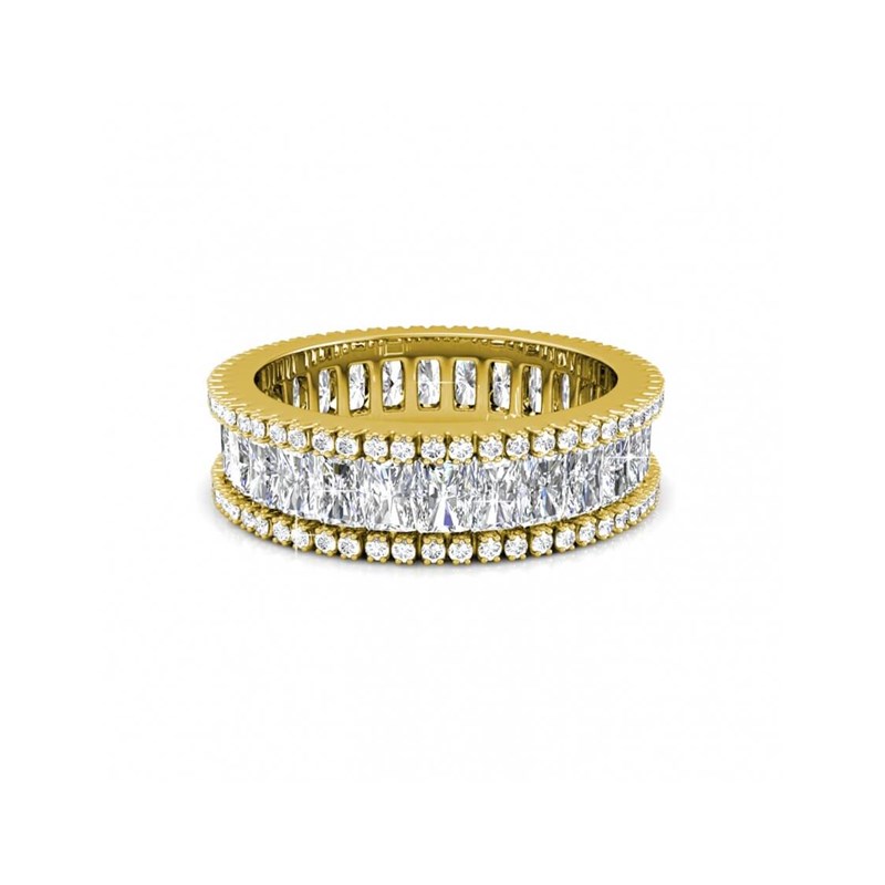 Bague Glamour Lock - Doré et Cristal
