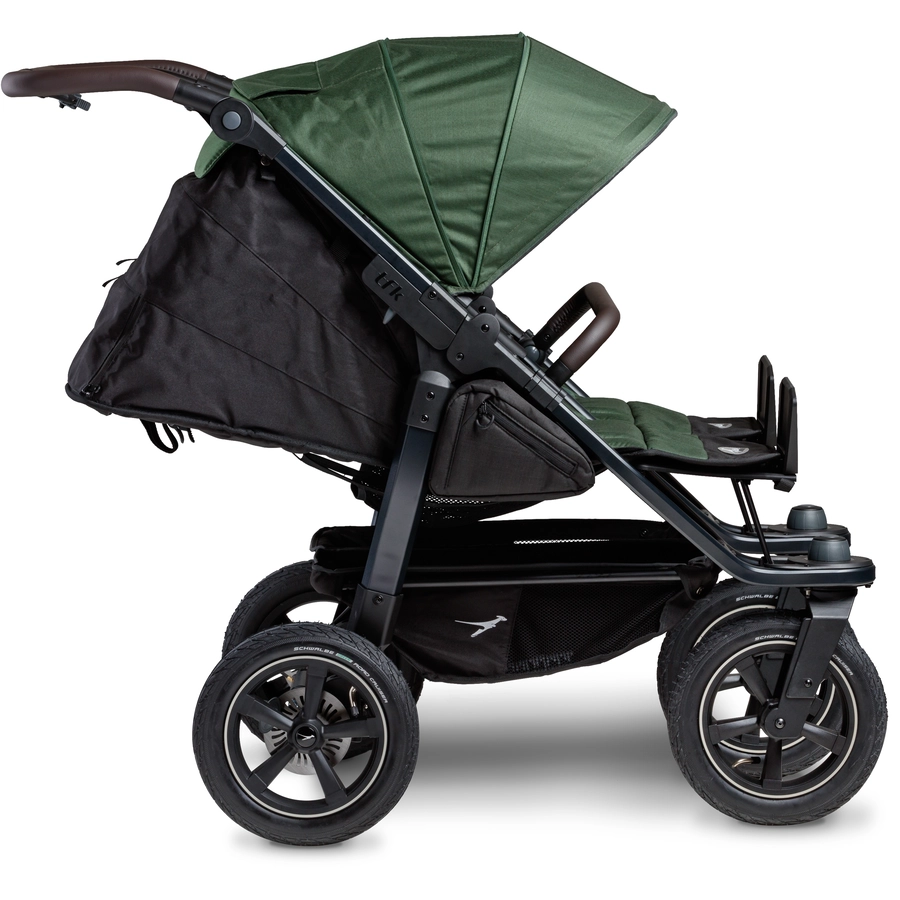 tfk Zwillingskinderwagen Duo 2 mit Luftrad-Set Olive
